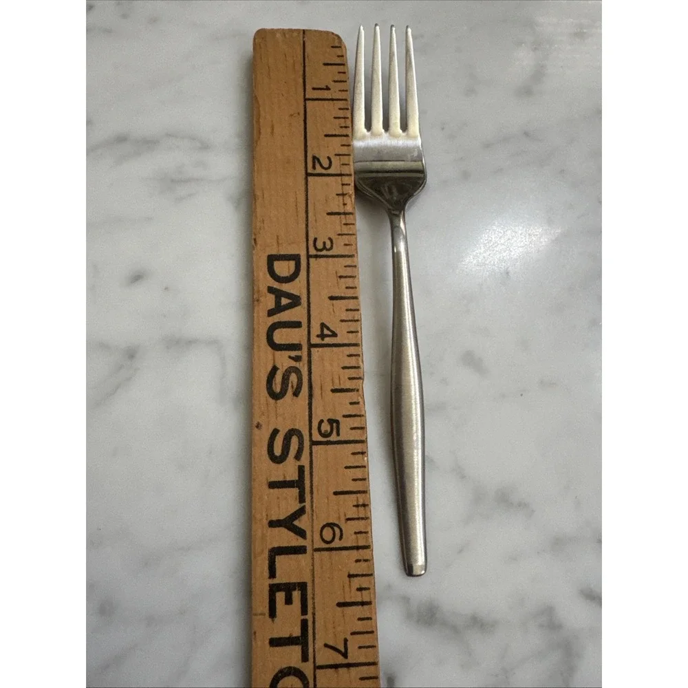 Gorham Silver Autumn Mist Stainless Salad Forks Set of 2